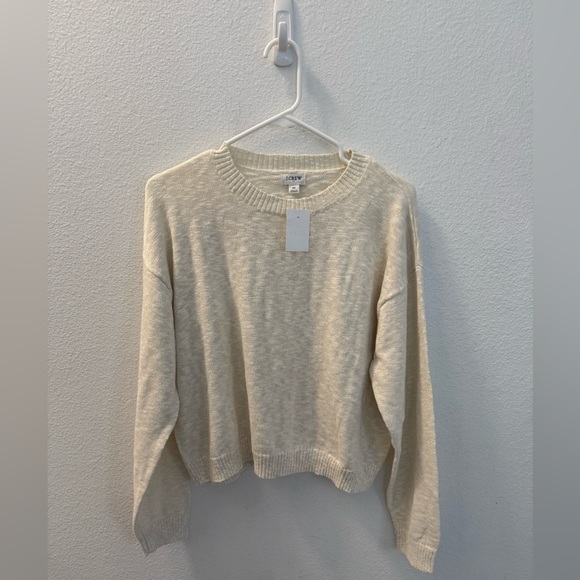 NWT J. crew Crewneck beach sweater size M - Picture 4 of 7